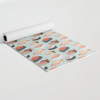 Sushi Persian Cat Watercolor Yoga Mat Gallery Image 2