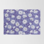 Very peri chrysanthemums Rug Gallery Image 2