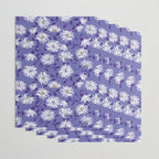 Very peri chrysanthemums Wrapping Paper Gallery Image 3