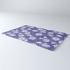 Very peri chrysanthemums Rug Gallery Image 3