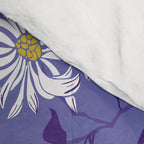 Very peri chrysanthemums Comforter Gallery Image 4