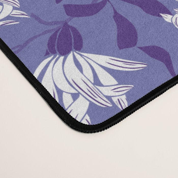 Very peri chrysanthemums Desk Mat Gallery Image 4