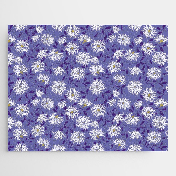 Very peri chrysanthemums Jigsaw Puzzle Gallery Image 1