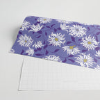 Very peri chrysanthemums Wrapping Paper Gallery Image 2