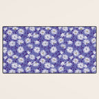 Very peri chrysanthemums Desk Mat Gallery Image 3