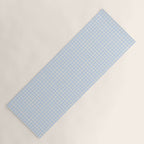 Blue White Gingham Check Yoga Mat Gallery Image 1