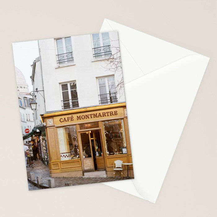 Cafe Montmartre | Paris Art Print | Travel Photography Stationery Card Gallery Image 2