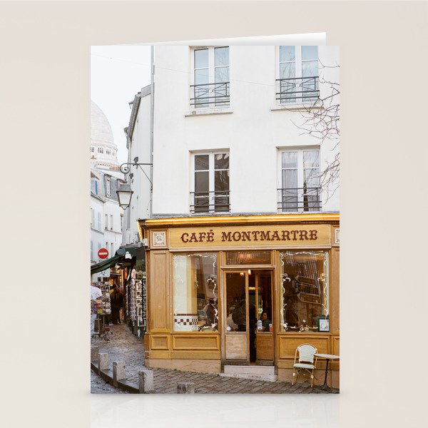 Cafe Montmartre | Paris Art Print | Travel Photography Stationery Card Gallery Image 2
