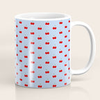 Y2K Cherries - Blue Pattern Miniature Coffee Mug Gallery Image 1