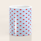Y2K Cherries - Blue Pattern Miniature Coffee Mug Gallery Image 4