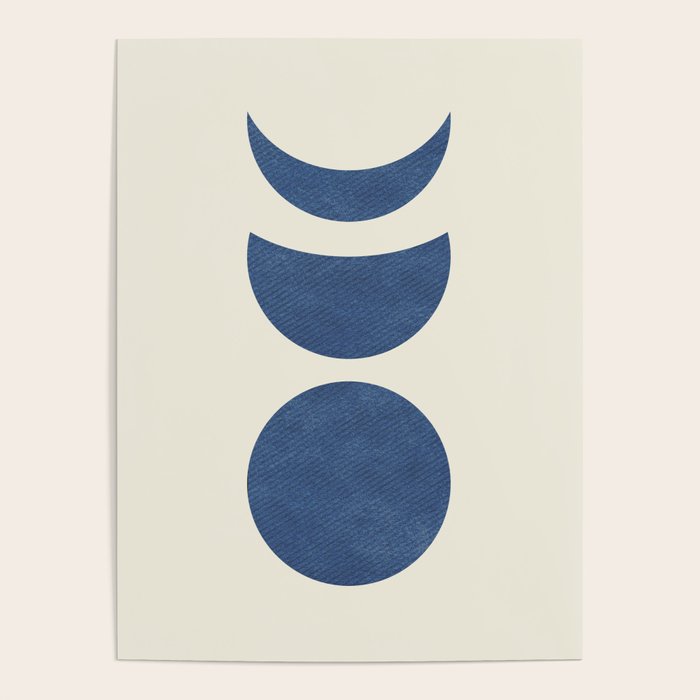 Lunar Phase - Blue Poster Gallery Image 4