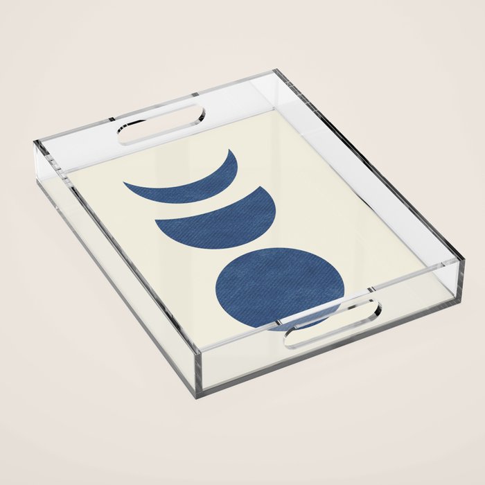 Lunar Phase - Blue Acrylic Tray Gallery Image 1
