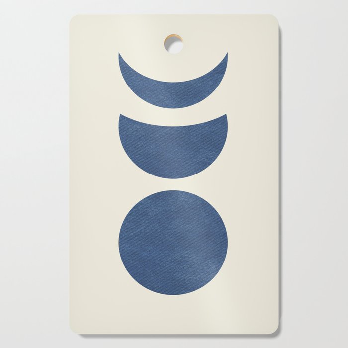 Lunar Phase - Blue Cutting Board Gallery Image 1