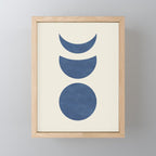 Lunar Phase - Blue Mini Art Print Gallery Image 1