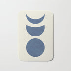 Lunar Phase - Blue Bath Mat Gallery Image 1