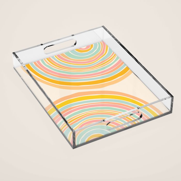 Rainbow Reflections Acrylic Tray Gallery Image 1