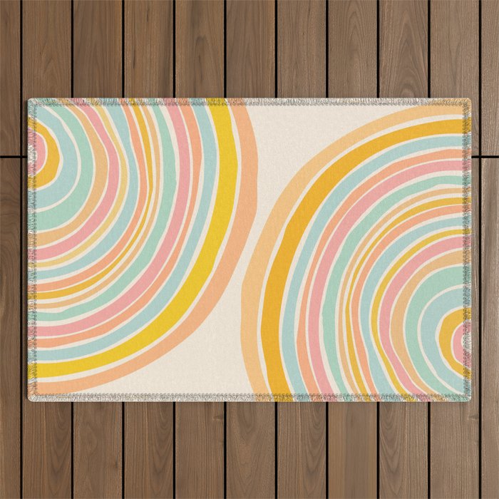 Rainbow Reflections Outdoor Rug Gallery Image 1
