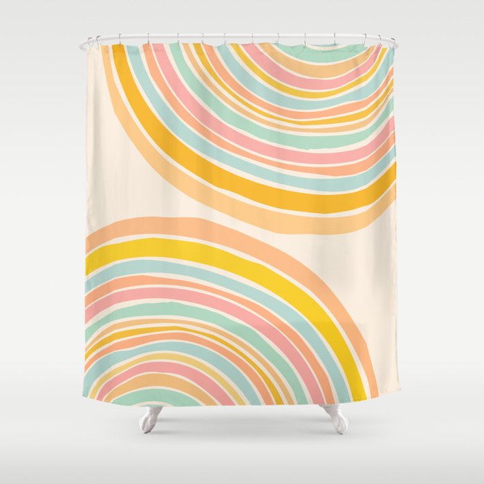 Rainbow Reflections Shower Curtain Gallery Image 1
