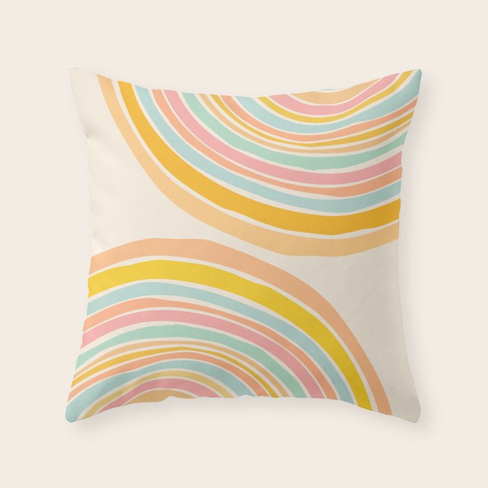 Rainbow Reflections Throw Pillow Gallery Image 6