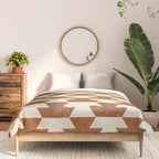 boho geometric aztec in ginger Comforter Gallery Image 3