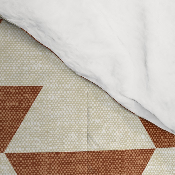 boho geometric aztec in ginger Comforter Gallery Image 4
