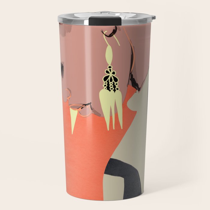 Girl Portrait 25 Travel Mug Gallery Image 1
