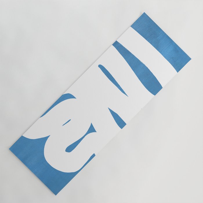 Baby Blue Wiggle Run Yoga Mat Gallery Image 1