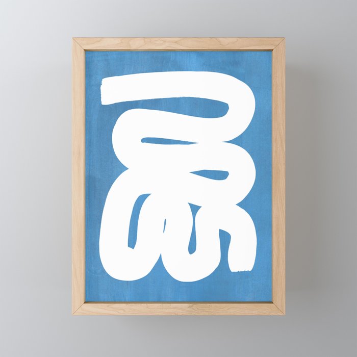Baby Blue Wiggle Run Mini Art Print Gallery Image 1