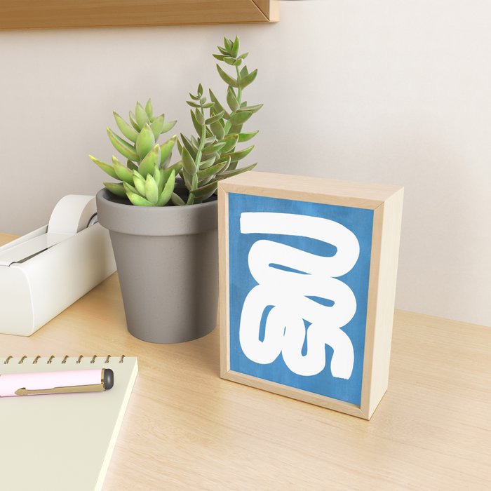 Baby Blue Wiggle Run Mini Art Print Gallery Image 2