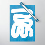 Baby Blue Wiggle Run Wrapping Paper Gallery Image 1