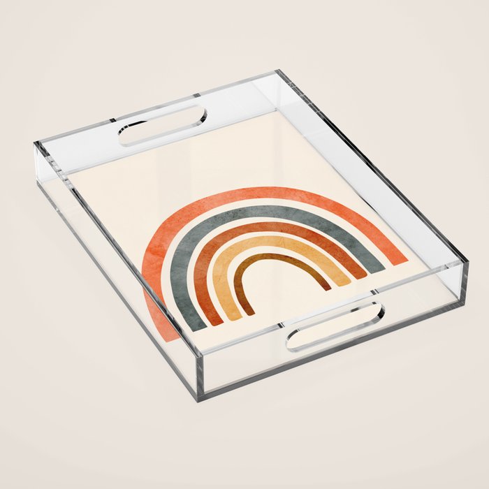 Abstract Rainbow 88 Acrylic Tray Gallery Image 1