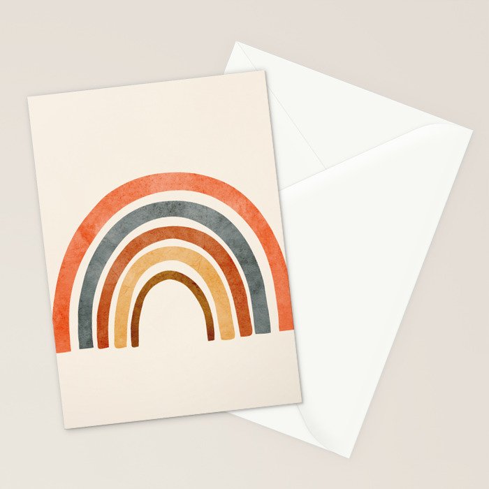 Abstract Rainbow 88 Stationery Card Gallery Image 2
