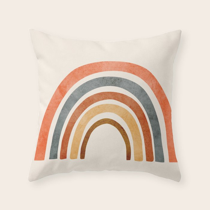 Abstract Rainbow 88 Throw Pillow Gallery Image 6
