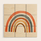 Abstract Rainbow 88 Wood Wall Art Gallery Image 1
