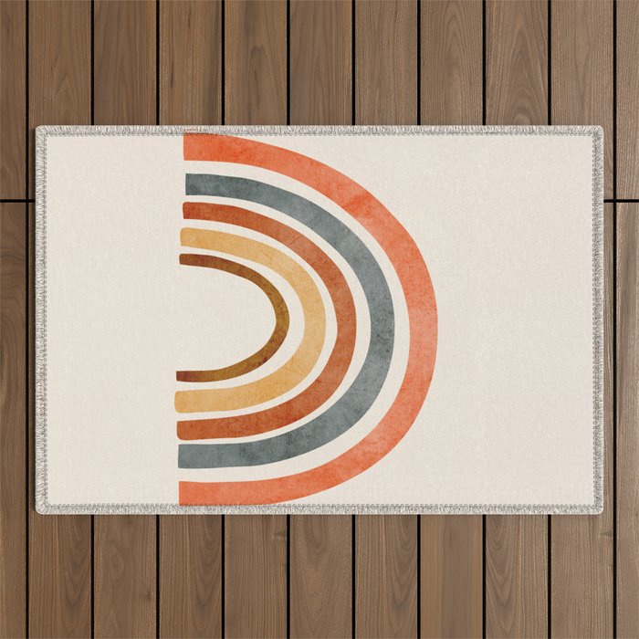 Abstract Rainbow 88 Outdoor Rug Gallery Image 1