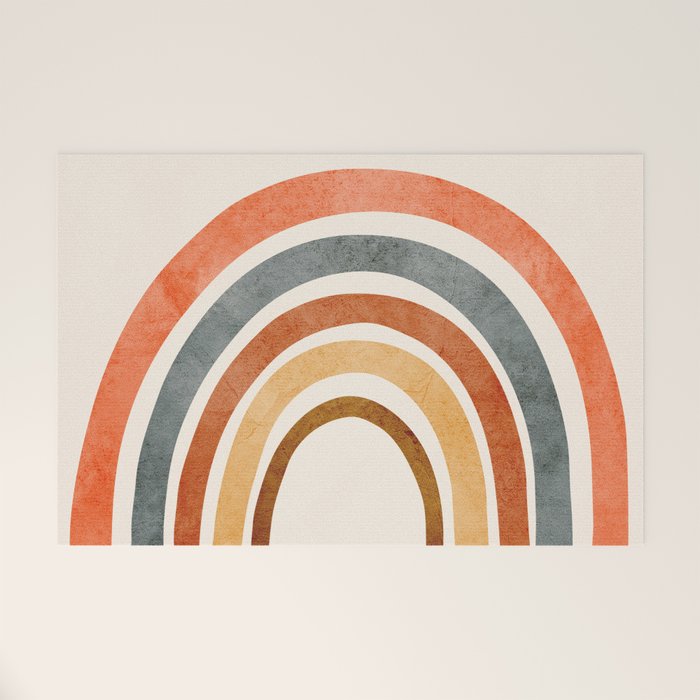 Abstract Rainbow 88 Welcome Mat Gallery Image 1