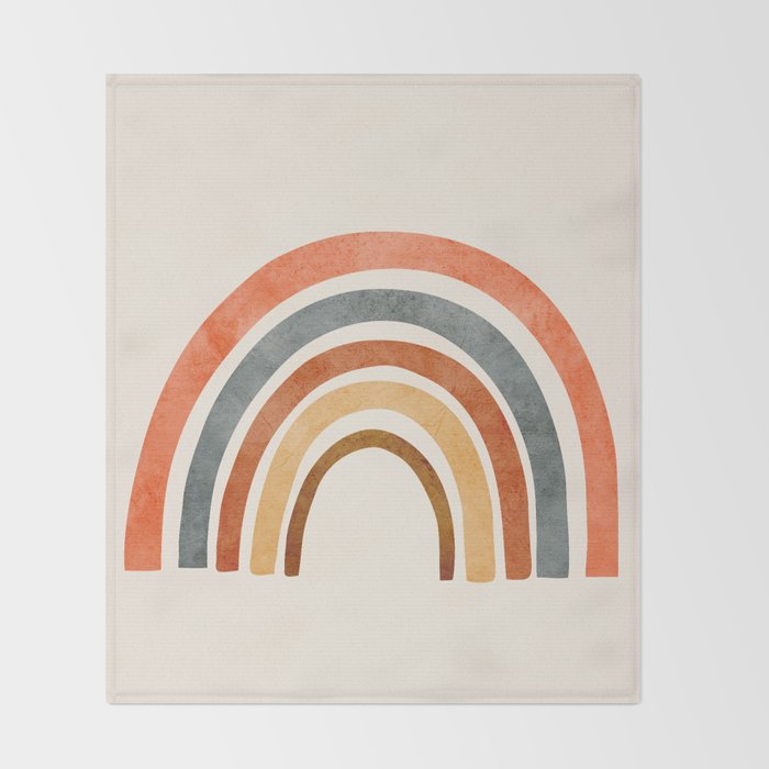 Abstract Rainbow 88 Throw Blanket Gallery Image 2