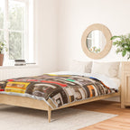 Something Nostalgic V - Music - Global Language #decor #society6 #buyart Duvet Cover Gallery Image 2