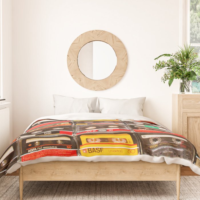 Something Nostalgic V - Music - Global Language #decor #society6 #buyart Duvet Cover Gallery Image 3