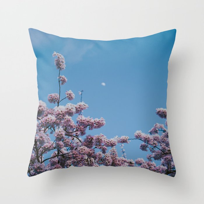 Cherry Blossom Moon Throw Pillow Gallery Image 6