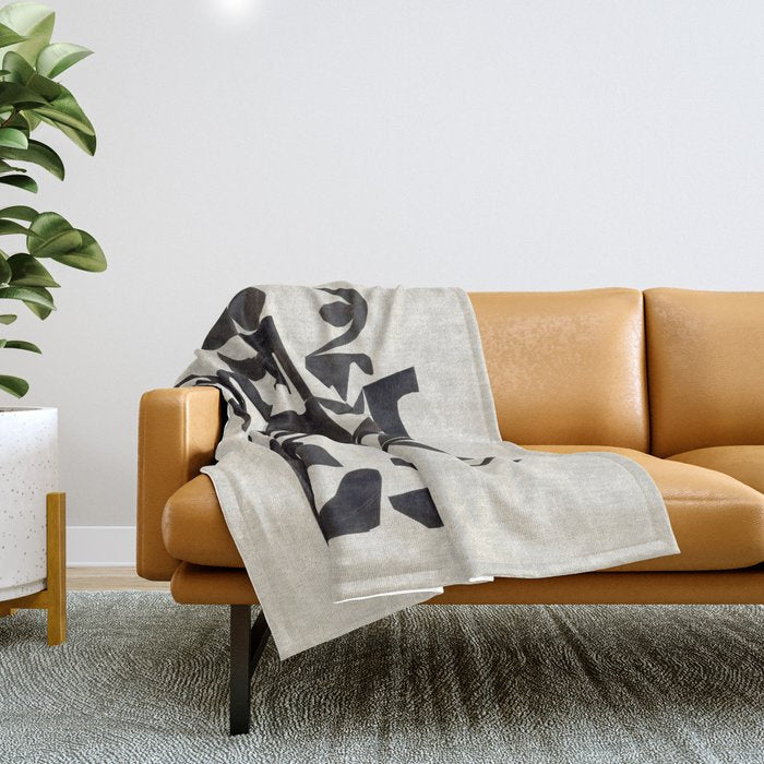 Ink Labyrinth Throw Blanket Gallery Image 1