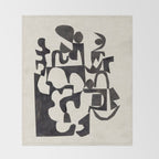 Ink Labyrinth Throw Blanket Gallery Image 2
