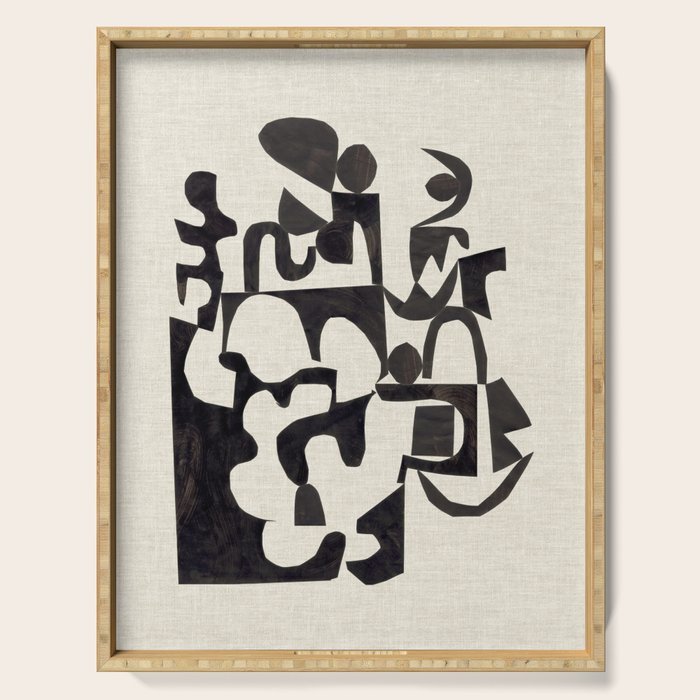 Ink Labyrinth Serving Tray Gallery Image 1