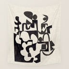 Ink Labyrinth Wall Tapestry Gallery Image 4