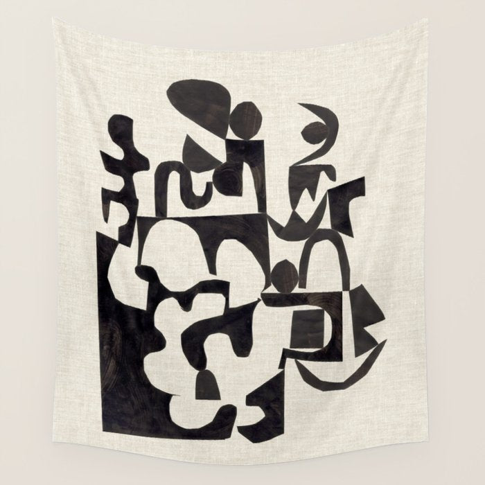 Ink Labyrinth Wall Tapestry Gallery Image 4