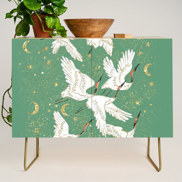Golden cranes party  Credenza Gallery Image 1