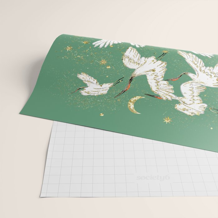 Golden cranes party  Wrapping Paper Gallery Image 2