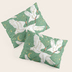 Golden cranes party  Pillow Sham Gallery Image 3