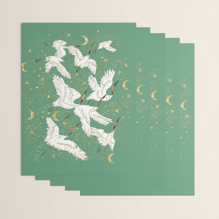 Golden cranes party  Wrapping Paper Gallery Image 3