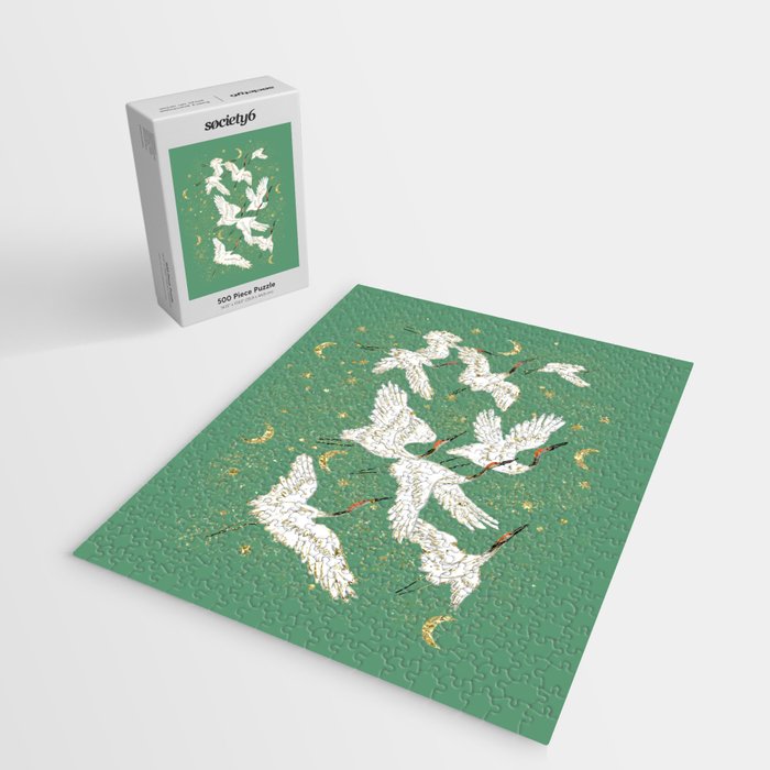 Golden cranes party  Jigsaw Puzzle Gallery Image 2